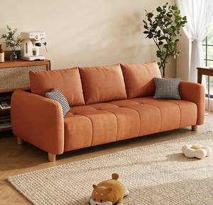 Sofá en Oferta, Tejido Agradable al Tacto, Sofá para Sala de Estar, Múltiples Tamaños Disponibles, Sofá de 3 Plazas, Sala de Estar Grande - Product Image 1