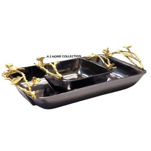 Metal y Madera con Acabado Pulido Dorado, Forma Redonda, Diseño Moderno, Excelente Calidad, Color Marrón - Product Image 2