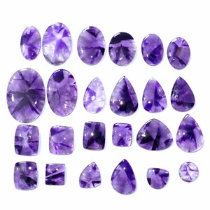 Forma de mezcla de amatista natural Tamaño libre Cabujón suave Piedra preciosa Amatista de alta calidad Producto fino - Product Image 2
