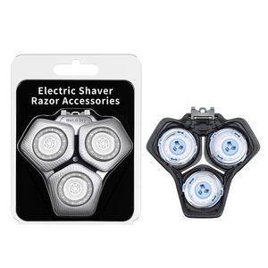 Cabezales de Repuesto de Triple Cuchilla para Afeitadoras Eléctricas, Resistentes al Agua IPX7, Lavables, para Afeitado Facial, Plateados, para Afeitadora Rotatoria - Product Image 2