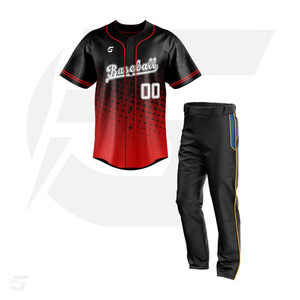 Juegos de uniformes de béisbol de entrenamiento Uniformes de softbol sublimados de poliéster 100% diseñados para equipos de rendimiento y softbol - Product Image 5