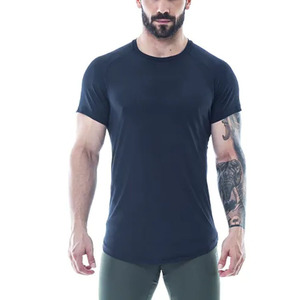 100% coton goutte épaule surdimensionné t-shirts pour hommes Logo personnalisé haute qualité 235 GSM poids lourd - Product Image 1