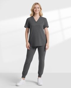 Hombres Mujeres Unisex Scrub Uniformes Conjuntos Logotipo Personalizado Médico Hospital Scrubs Médicos Enfermeras Scrub Trajes al por mayor - Product Image 6
