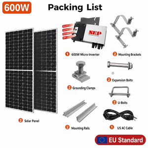 Attrezzatura Portatile per Generazione di Energia Solare, Durevole e Facile da Installare Senza Forature, per Famiglie, Appartamenti in Affitto, Balconi Fotovoltaici - Product Image 5
