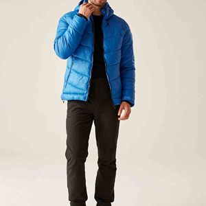 Oem personalizado en blanco gris impermeable cremallera burbuja chaqueta duradero acolchado a prueba de viento lona soporte cuello invierno estilo diseño - Product Image 1