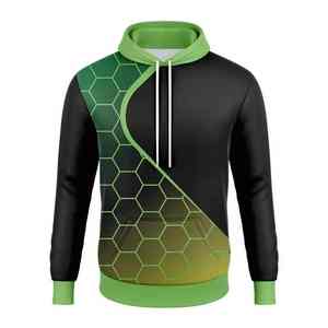 Fabricante personalizado Streetwear Oversized Alta calidad 100% Poliéster Sublimación personalizada Sudadera con capucha - Product Image 2