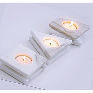 Portavelas de mármol blanco y verde, portavelas de diseño único, portavelas de mármol de alta calidad a buen precio - Product Image 3