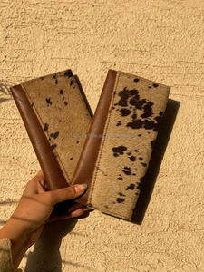 ใหม่กระเป๋าสตางค์หนังแฮนด์เมดแท้แบบใหม่สำหรับผู้หญิงกระเป๋าสตางค์แบบบางกระเป๋าสตางค์หนังสแนปหนังขนสัตว์กระเป๋าสตางค์หนังวัวแท้ - Product Image 3