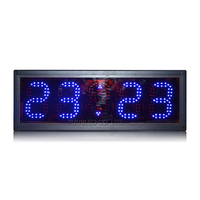 Horloge murale LED numérique à segments LED personnalisée pour l'intérieur, affichage de l'heure et de la température, écran de temps et de température, carte de circuit imprimé