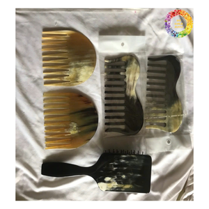 Peine de pelo a granel hecho de cuerno natural, peine de cuerno de búfalo antiestático para cabello elegante, peine de cuerno de búfalo natural genuino hecho a mano - Product Image 2
