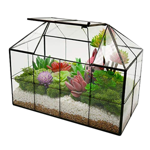 High Quality Custom Shape Glass Metal Terrarium for Living Room Table Top Decoration or Wedding Venue Standard Size Vase - Product Image 4