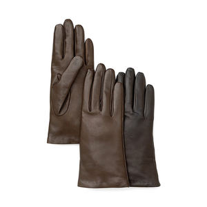 Venta al por mayor de alta calidad de cuero genuino de lujo guantes de vestir de invierno cálido forro de moda guantes de cuero - Product Image 3
