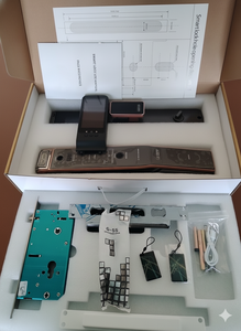 Cerradura Inteligente para Puerta con Cámara de Reconocimiento Facial 3D, Desbloqueo por Huella Dactilar y Vena de la Palma, Videoportero WiFi, Cerradura Digital - Product Image 4