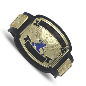 Ceintures de championnat personnalisées, impression de haute qualité, imperméables, poids lourd, légères, très vendues, en cuir/acier pour la lutte - Product Image 2
