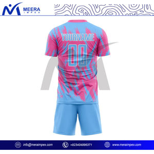 ชุดทีมฟุตบอลของผู้ชายแบบพรีเมี่ยม-ผ้าน้ำหนักเบาสวมใส่สบาย-เสื้อเจอร์ซีย์สโมสรและกางเกงขาสั้น-การแข่งขันระดับมืออาชีพ - Product Image 3