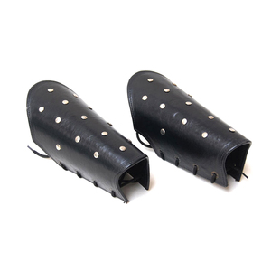 Protège-bras en cuir médiéval indien fait à la main personnalisé garde romain en cuir noir médiéval fournisseur en gros fabriqué en inde - Product Image 6