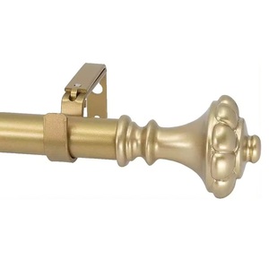 Top Selling <b>Curtain</b> Rod for <b>Curtain</b> Fitting Antique Brass Gold <b>Curtain</b> Rod <b>Living</b> <b>Room</b> Home Decoration Handmade - Product Image 3