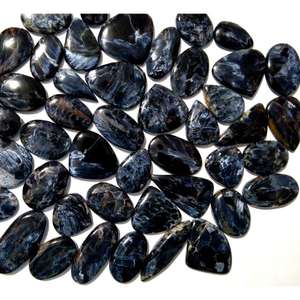 Piedra Preciosa Suelta de Pietersita Natural de Grado AAA, Azul Dorado Chatoyante, Cabujón Pulido Liso para Joyería - Product Image 2