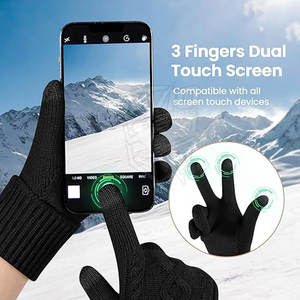 Guantes Antideslizantes de Invierno con Agarre para los Dedos para Deportes al Aire Libre y Actividades de Invierno - Product Image 3