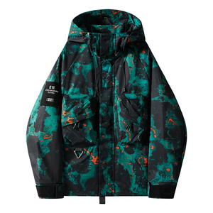 Men's Basic Style Soft Shell <b>Cycling</b> Racing Windbreaker Waterproof Hiking Jacket with Water Resistant Coats for Outdoor Sports - Product Image 2