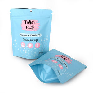 <b>Laminated</b> Stand Up <b>Pouch</b> with Zip & Tear Notch for Vitamin & Supplement Powder - Bulk & Retail, Custom Printed, Made in Vietnam - Product Image 5