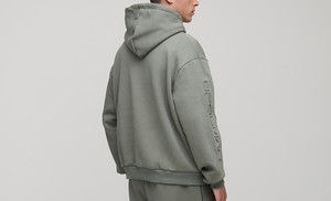 Ensemble de survêtement d'hiver respirant de haute qualité personnalisé avec impression en relief, pantalon de survêtement en coton/polyester, ensemble de jogging, sweat-shirt à capuche coupé et cousu - Product Image 4
