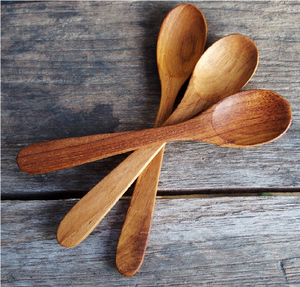 Top Selling Wood Spoon Eco-Friendly 4 Pieces Natural Color Modern Luxury Mirror Polish Flatware - Product Image 4