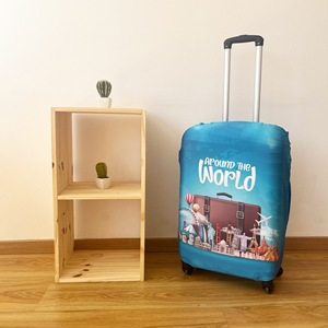 Copertura protettiva 'Around The World' per valigia grande (66-76 cm) riutilizzabile con cerniera - Product Image 4