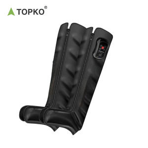 TOPKO高品質ポータブル充電式脚用エア圧縮マッサージ器 8エアバッグ 8マッサージモード 脚マッサージ器 - Product Image 4