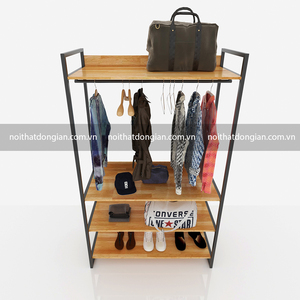 SFKQA002-4 Tng K Treo Qun o 1 Organizador de Ropa Tipo Perchero Vertical 120cmx50cmx200cm Material Metálico para Armario - Product Image 4