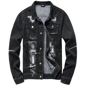 Chaqueta vaquera lavada con ácido Vintage para hombre al por mayor acabado desgastado invierno a prueba de viento transpirable forro polar clásico Retro - Product Image 4