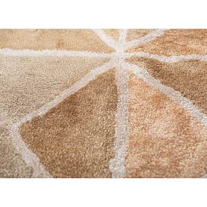 Tapis en soie tufté à la main Acar, motif géométrique ivoire, grand rectangle en viscose pour usage domestique - PTPS-7003 pour salon ou chambre - Product Image 3