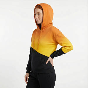 Sweat-shirts à capuche pour femmes tendance, couleur contrastée, streetwear, épaules tombantes, design personnalisé, prix de gros en vrac, sweat-shirts à capuche - Product Image 2