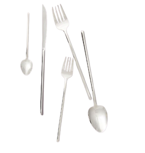 Couverts les plus vendus Couverts en métal Argent poli Cuillère Couteau à beurre Fourchette Couverts Style moderne Couverts - Product Image 1