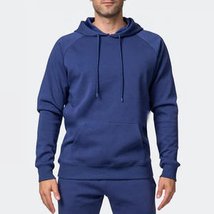 2024 nouveauté haut haute qualité hommes coton polaire sport pull survêtement 100% coton imprimé solide motif hiver Jo - Product Image 3