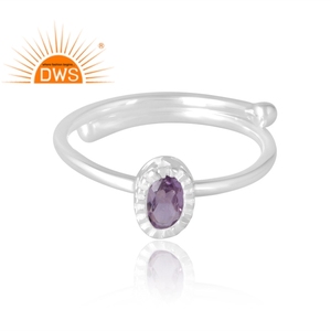 Anillo de piedras preciosas de amatista Rosa Natural de Plata de Ley 925 más vendido, joyería personalizada para mujer, regalo para ella - Product Image 3