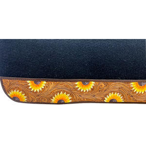 Flores amarillas, taladro de algodón, forro de fieltro de lana, almohadilla de sillín de doma, Color personalizado, piel Multicolor, superventas, manta al por mayor - Product Image 2