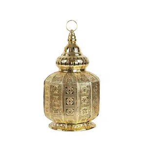Fyd โคมไฟตกแต่งเทศกาลโลหะรูปทรงกระบอกทรงหกเหลี่ยมสไตล์ตะวันออกกลาง - Product Image 2