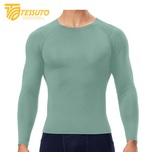 T-shirt léger et respirant de compression à séchage rapide pour hommes pour Gym Sports Yoga Fitness Summer Short Sleeve SKINNY Fit - Product Image 3