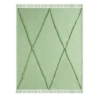 Plaid de luxe écologique 100 % coton tufté tricoté à franges style bohème marocain avec pompons pour salon