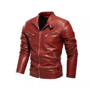 2025 chaquetas de cuero de motociclista de piel de oveja auténtica para hombre de alta calidad personalizadas, chaqueta de invierno de cuero puro - Product Image 4