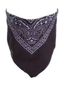 2025 Logo personnalisé imprimé de haute qualité 100% coton Bandana bleu visage écharpe pour une utilisation en extérieur - Product Image 4