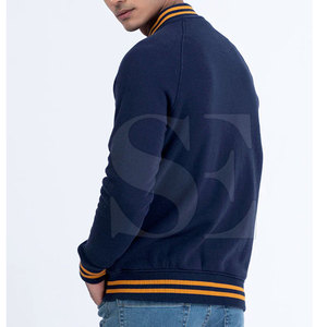 Chaqueta universitaria para hombre de estilo callejero superventas, lona de alta calidad con cuello levantado, precio barato de invierno al por mayor - Product Image 4