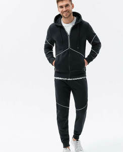 Sudadera unisex con logotipo personalizado, chándal de lana de felpa francesa para hombre, chándal informal transpirable para hombre - Product Image 2