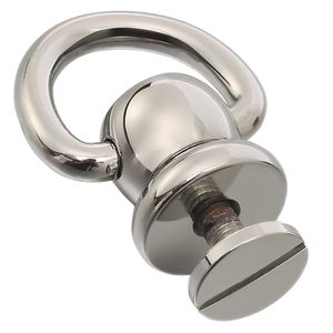 Vis à tête sphérique en laiton massif JSCREW, rivets à tête sphérique, vis à tête ronde pour ceinture en cuir, pointes de type moine, quincaillerie d'usine, vente en gros de fixations - Product Image 1