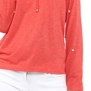 เสื้อฮู้ดของผู้หญิงผ้าฝ้าย100% คอปกแบบลำลอง - Product Image 4