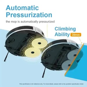Aspiradora Robótica inteligente para limpieza sin esfuerzo Control habilitado por aplicación para uso doméstico en hoteles Fuente de energía eléctrica Función de secado húmedo - Product Image 4