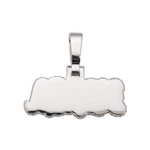 จี้ห้อยคอ NAKOA สลักชื่อตามสั่ง ชุบทอง 14K ประดับโมอิสซาไนต์ - Product Image 1