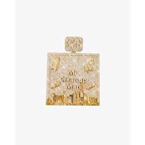 Colgante Personalizado de Oro de 14K con Moissanita, Amuleto de Joyería Único - Product Image 2