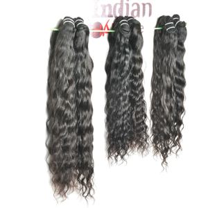 Pas cher 100% Couleur Naturelle Noir Bundle Kinky Silky wave Deep Wave Remy Extensions de Cheveux Humains Indiens pour Femmes - Product Image 5